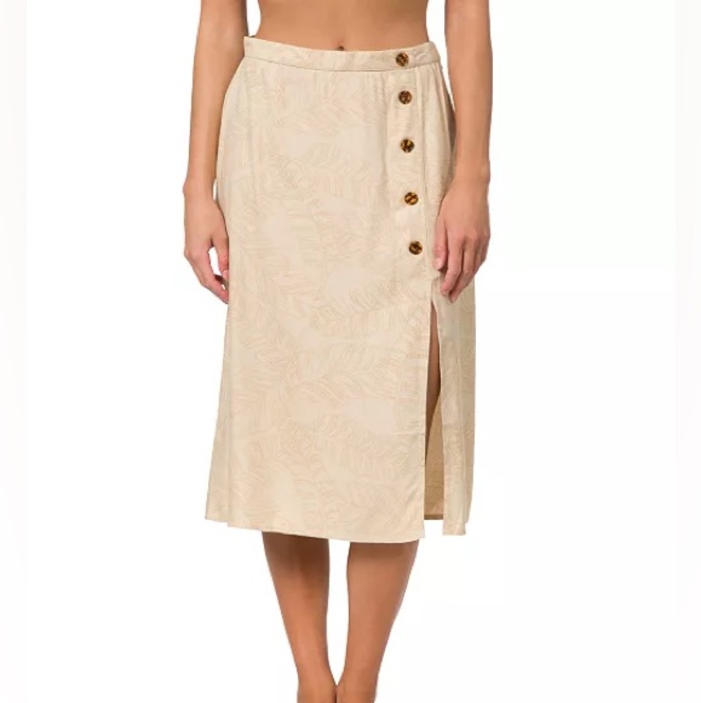 Hurley Button Side MIDI Skirt